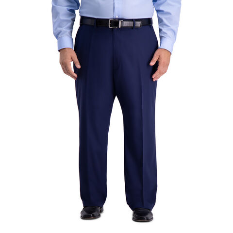 Big &amp; Tall Active Series&trade; Herringbone Suit Pant, Midnight