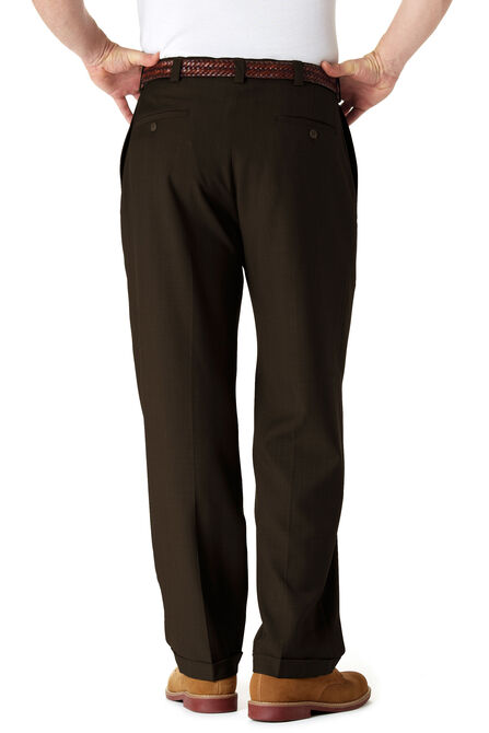 Big &amp; Tall E-CLO&trade; Stria Dress Pant, Dark Green view# 6